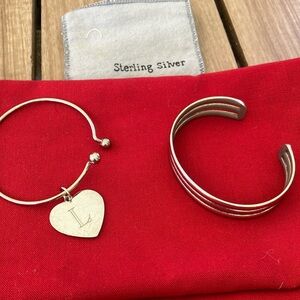Silver plated bracelets